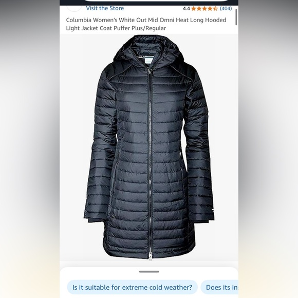 Women's Columbia Black Quilted Jacket - Picture 2 of 5